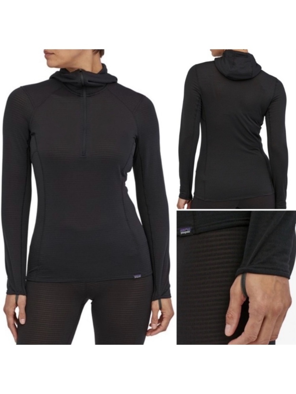 Patagonia Black Women's Lightweight Hooded Pullover